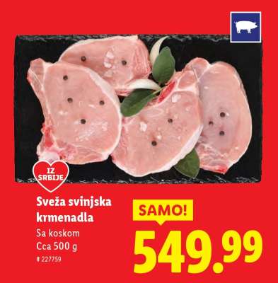 Sveža svinjska krmenadla