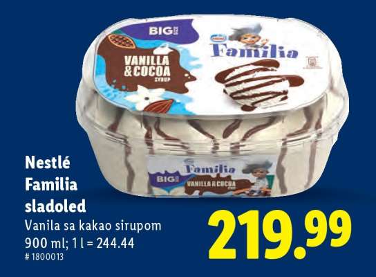 Nestlé Familia sladoled