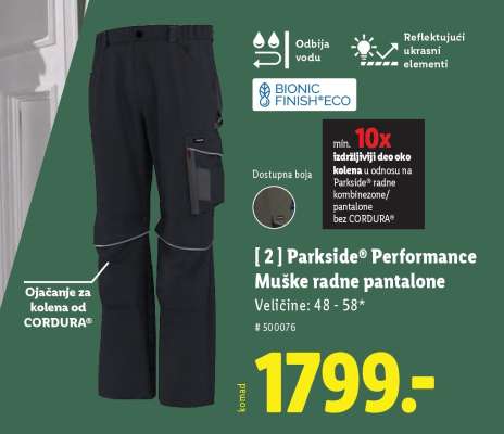 Parkside® Performance Muške radne pantalone