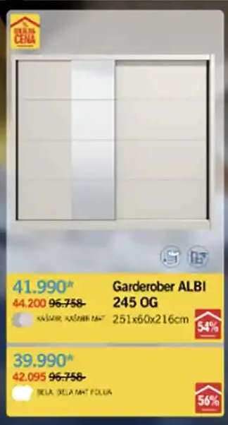 Garderober ALBI 245 OG