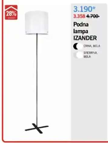 Podna lampa IZANDER
