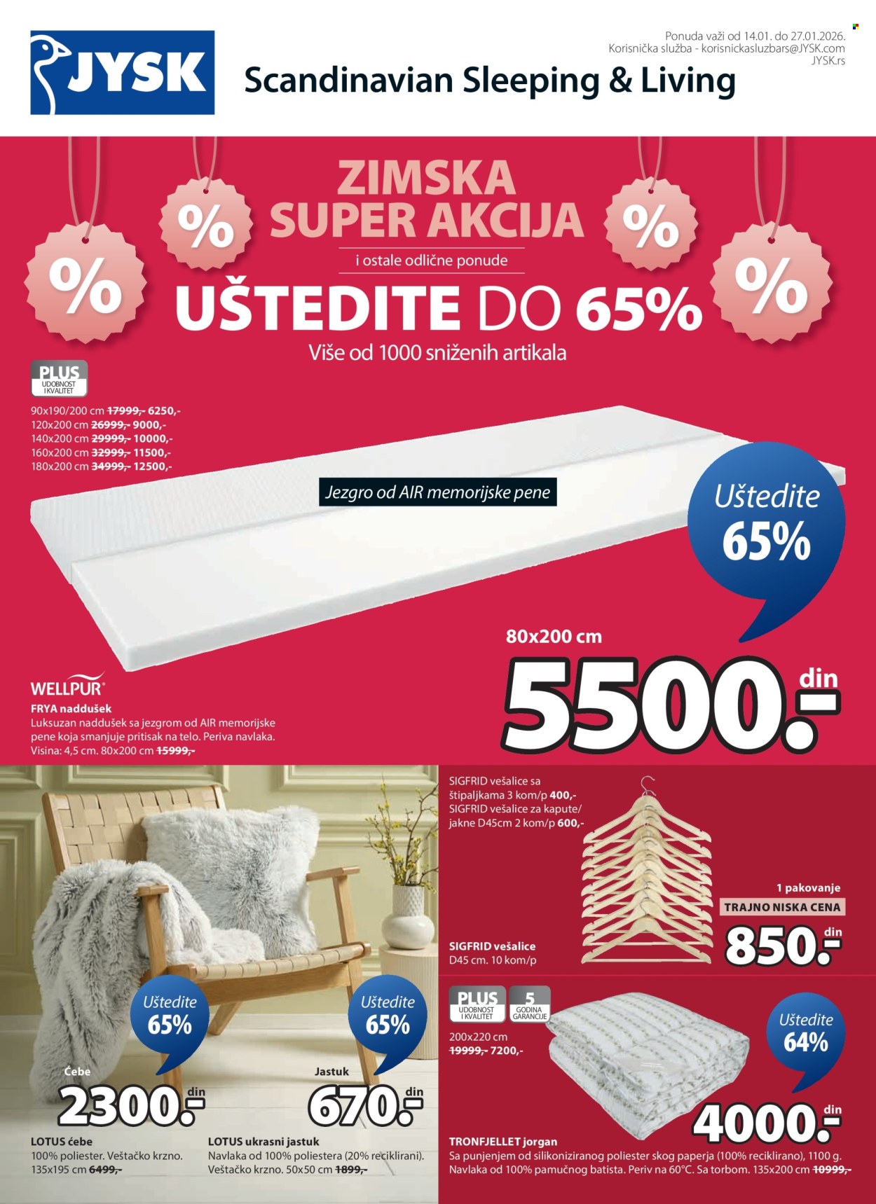 JYSK katalog - 14.01.2026 - 27.01.2026. Stranica 2