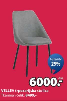 VELLEV trpezarijska stolica
