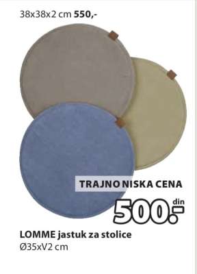 LOMME JASTUK ZA STOLICE