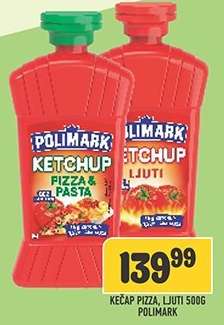 Kečap Pizza, Ljuti 500g Polimark