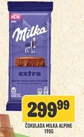 Čokolada Milka alpine