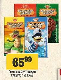Čokolada Životinjsko Carstvo 156g Kraš