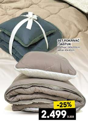 SET, POKRIVAČ I JASTUK
