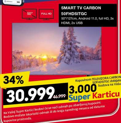 SMART TV CARBON 50FHDSITGC