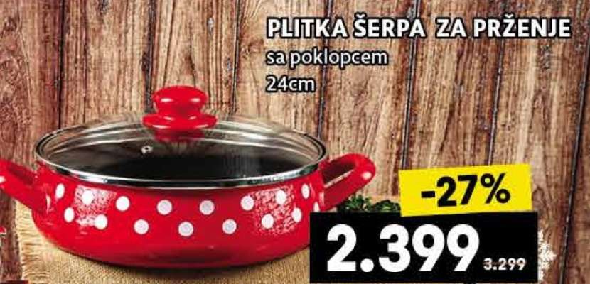 PLITKA ŠERPA ZA PRŽENJE