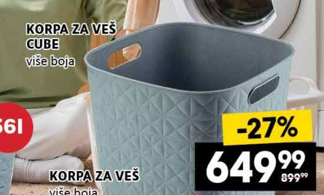 KORPA ZA VEŠ CUBE