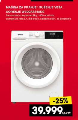 GORENJE W3D2A854ADS