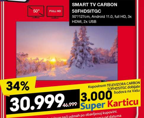 SMART TV CARBON 50FHDSITGC