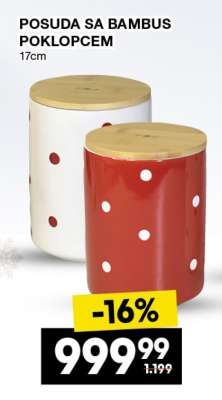 POSUDA SA BAMBUS POKLOPCEM