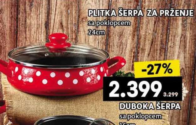 PLITKA ŠERPA ZA PRŽENJE