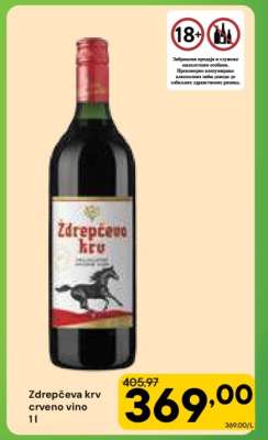 ŽDREPČEVA KRV crveno vino