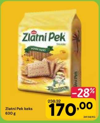 ZLATNI PEK KEKS