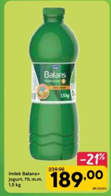 Imlek Balans+ jogurt, 1% m.m., 1,5 kg