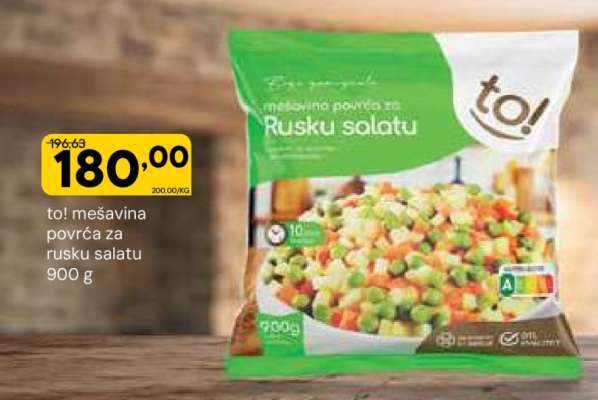 to! mešavina povrća za rusku salatu