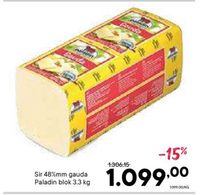 Sir 48%mm gauda Paladin blok 3.3 kg