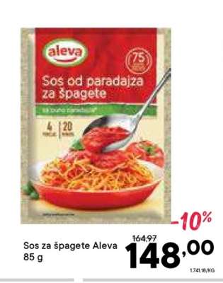 Sos za špagete Aleva