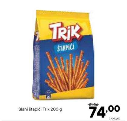 Slani štapići Trik 200 g