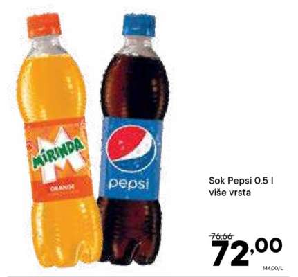 Sok Pepsi 0.5 l