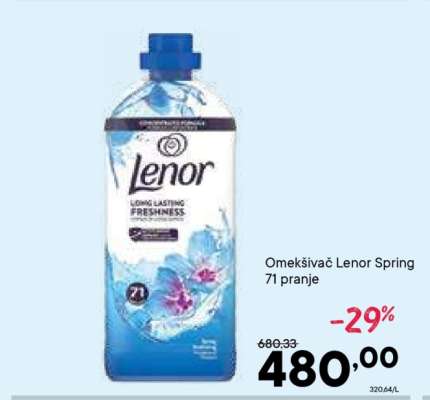 Omekšivač Lenor Spring 71 pranje