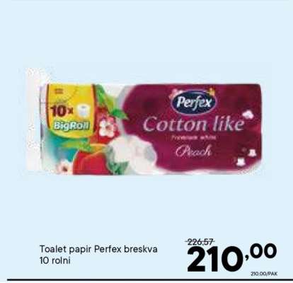 Toalet papir Perfex breskva