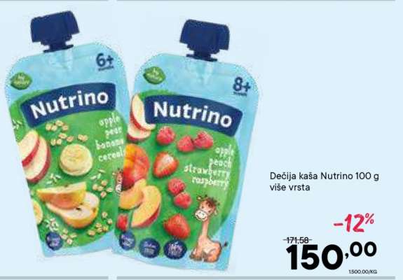 Dečija kaša Nutrino 100 g više vrsta