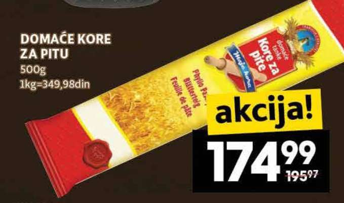 Domaće kore za pitu