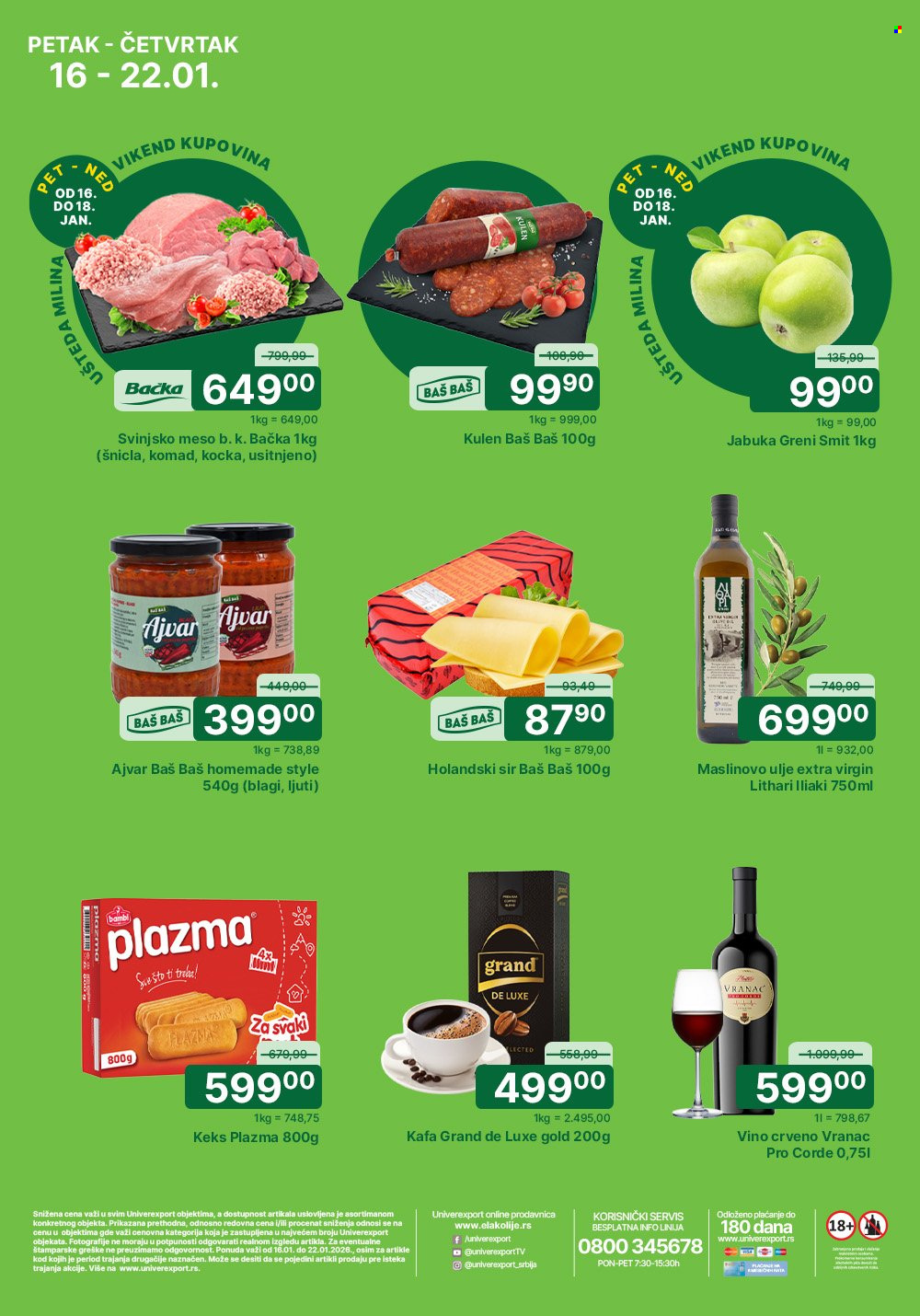 Univerexport katalog - 16.01.2026 - 22.01.2026. Stranica 1