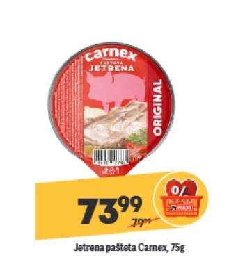 Jetrena pašteta Carnex 75g