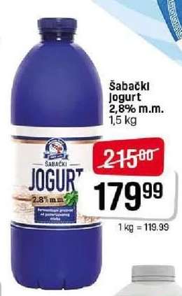 Šabački jogurt 2.8% m.m.