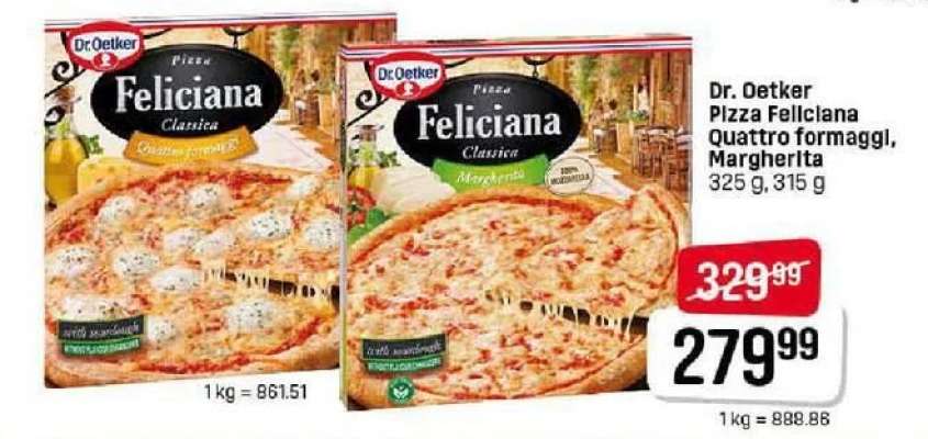Dr. Oetker Pizza Feliciana Quattro formaggi, Margherita