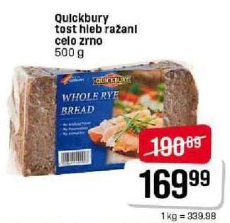 Quickbury tost hleb ražanj celo zrno