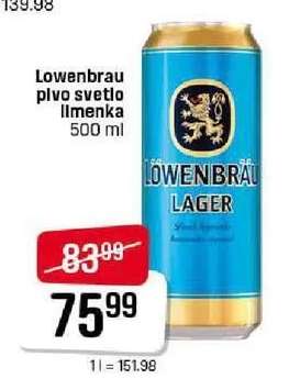 Lowenbrau pivo svetlo limenka 500 ml