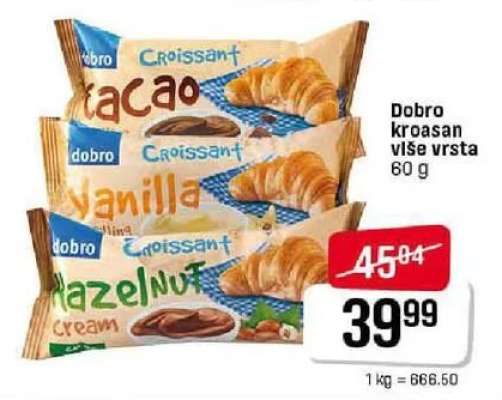 Dobro kroasan više vrsta