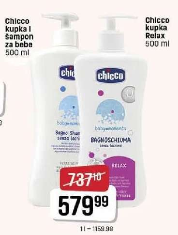 Chicco kupka i šampon za bebe 500 ml