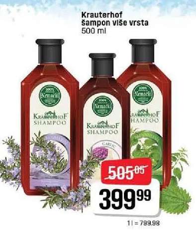 Krauterhof šampon, više vrsta