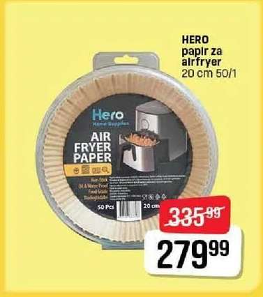 HERO papir za airfryer 20 cm 50/1
