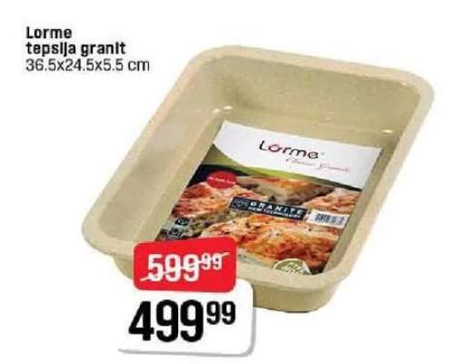 Lorme tepsija granit