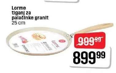 Lorme tiganj za palačinke granit 25 cm