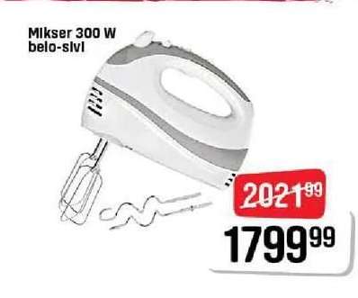 Mikser 300 W belo-sivi
