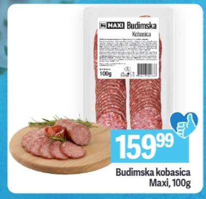 Budimska kobasica Maxi, 100g