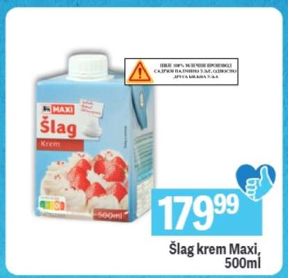 Šlag krem Maxi 500ml