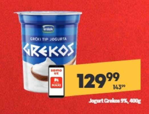 Jogurt Grekos 9 , 400g