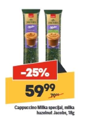 Cappuccino Milka specijal, milka hazelnut Jacobs, 18g