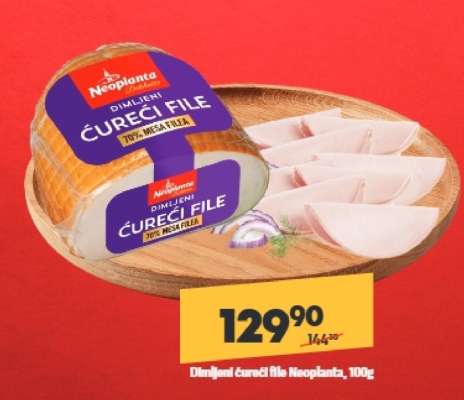 Dimljeni ćureći file Neoplanta, 100g