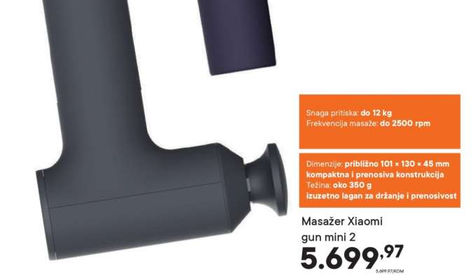Masažer Xiaomi gun mini 2